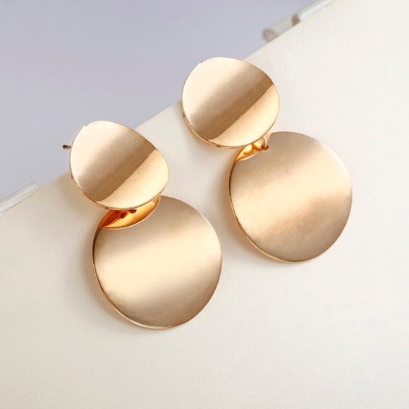 Minimalist “Aveline” Elegant Gold/Silver Earrings - Picture 2 of 7
